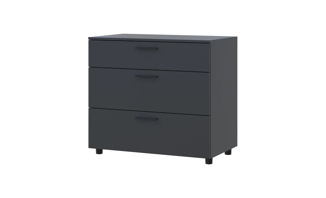 Komoda Doros Thorn Antracit 3Š 90×51,6×80 (41510161)