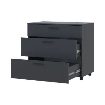 Komoda Doros Thorn Antracit 3Š 90×51,6×80 (41510161)