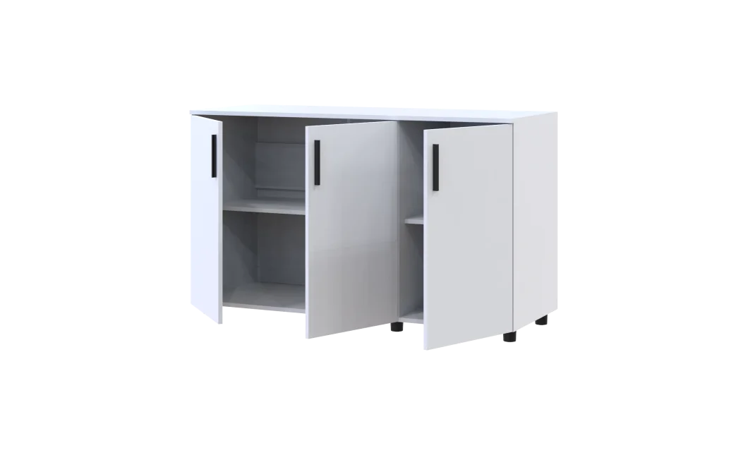 Komoda Doros Thorn Bílá 3 DTD 135×51,6×80 (41510169)