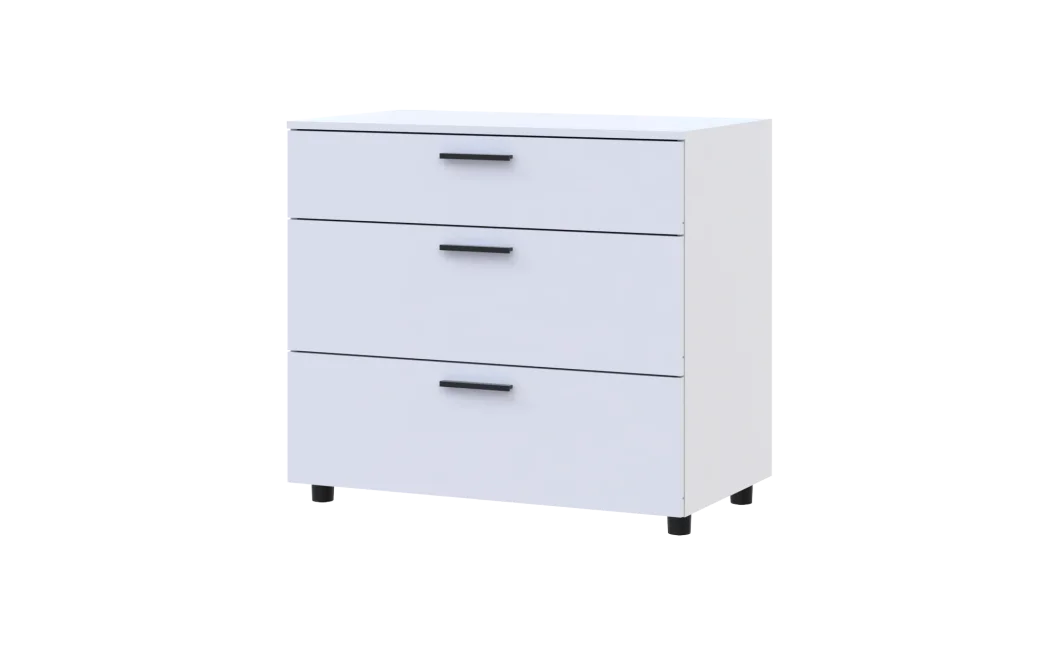 Komoda Doros Thorn Bílá 3Š 90×51,6×80 (41510157)