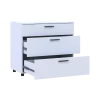 Komoda Doros Thorn Bílá 3Š 90×51,6×80 (41510157)