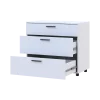 Komoda Doros Thorn Bílá 3Š 90×51,6×80 (41510157)