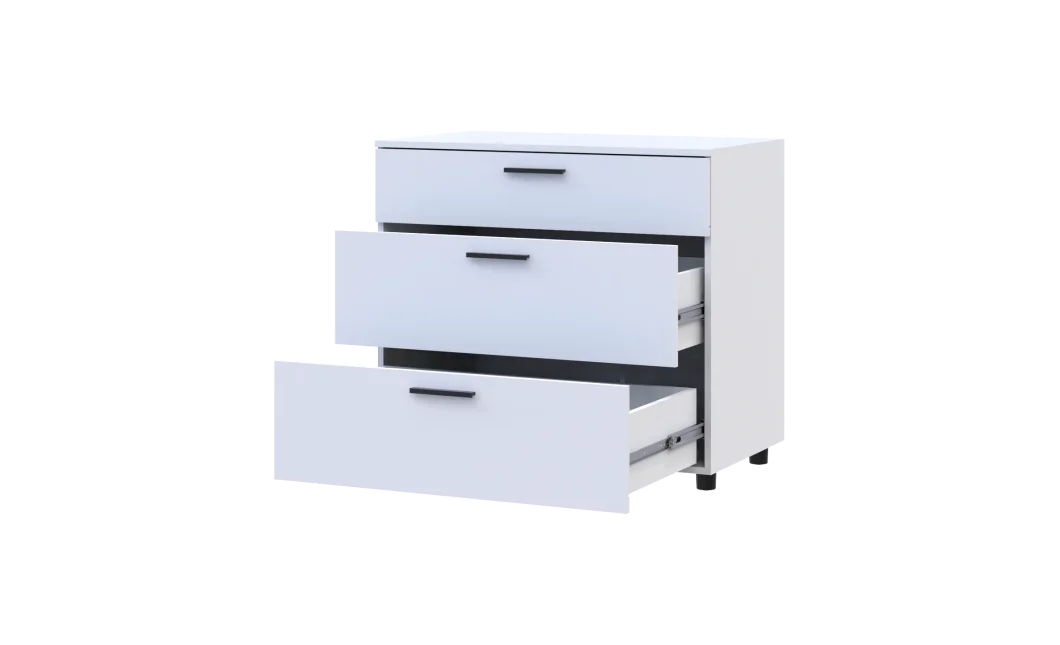 Komoda Doros Thorn Bílá 3Š 90×51,6×80 (41510157)