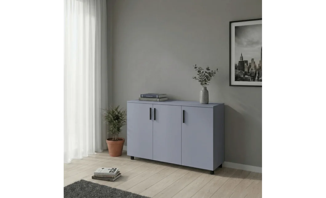 Komoda Doros Thorn Šedá 3 DTD 135×51,6×80 (41510171)