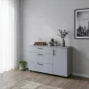 Komoda Doros Thorn Šedá 3Š/1D 135×51,6×80 (41510183)