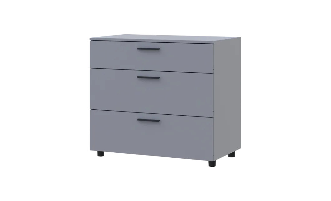 Komoda Doros Thorn Šedá 3Š 90×51,6×80 (41510159)