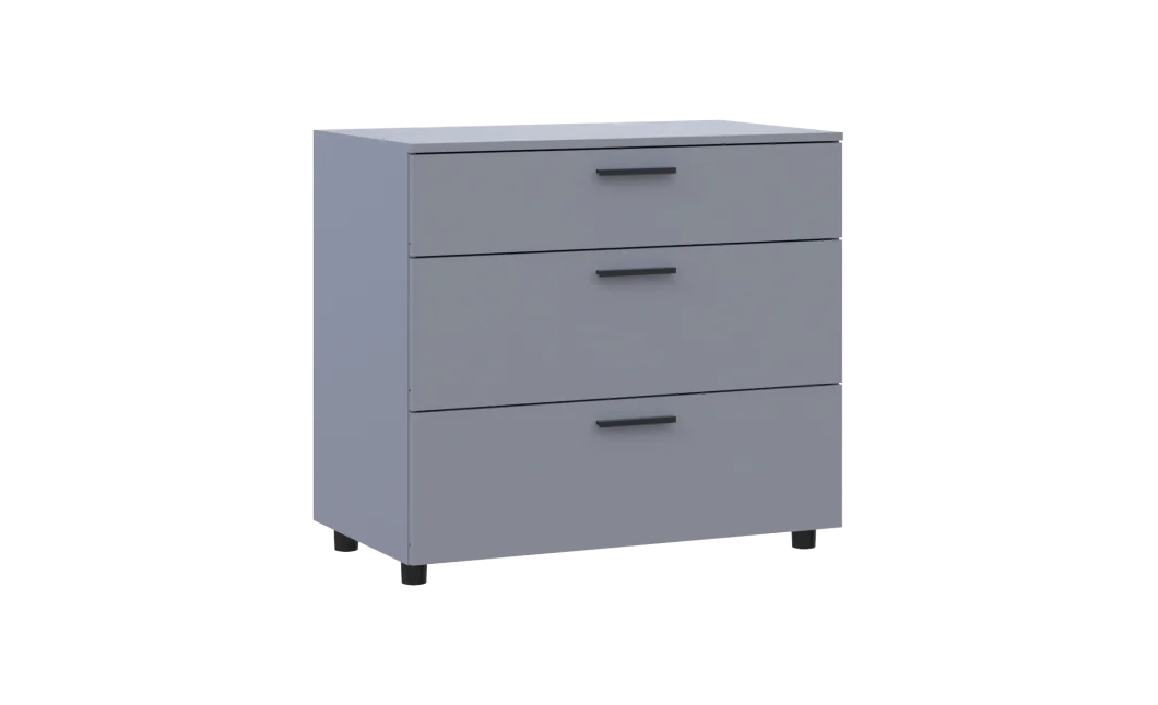 Komoda Doros Thorn Šedá 3Š 90×51,6×80 (41510159)