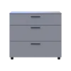 Komoda Doros Thorn Šedá 3Š 90×51,6×80 (41510159)