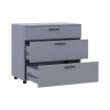 Komoda Doros Thorn Šedá 3Š 90×51,6×80 (41510159)