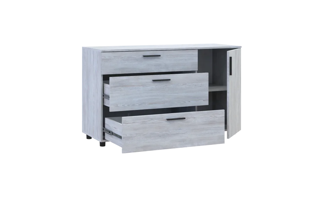Komoda Doros Thorn Borovice Natty 3Š/1D 135×51,6×80 (41510179)