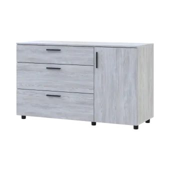 Komoda Doros Thorn Borovice Natty 3Š/1D 135×51,6×80 (41510179)