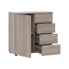 Komoda Doros Ron 1 1 dveře 4 zásuvky Dub Sonoma 80 × 38 × 81 (41516294)