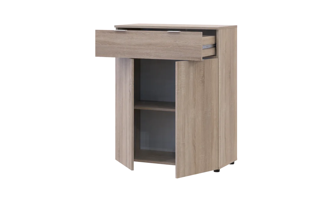 Komoda Doros Ron 2 2 dveře 1 zásuvka Dub Sonoma 80 × 38 × 100 (41516295)