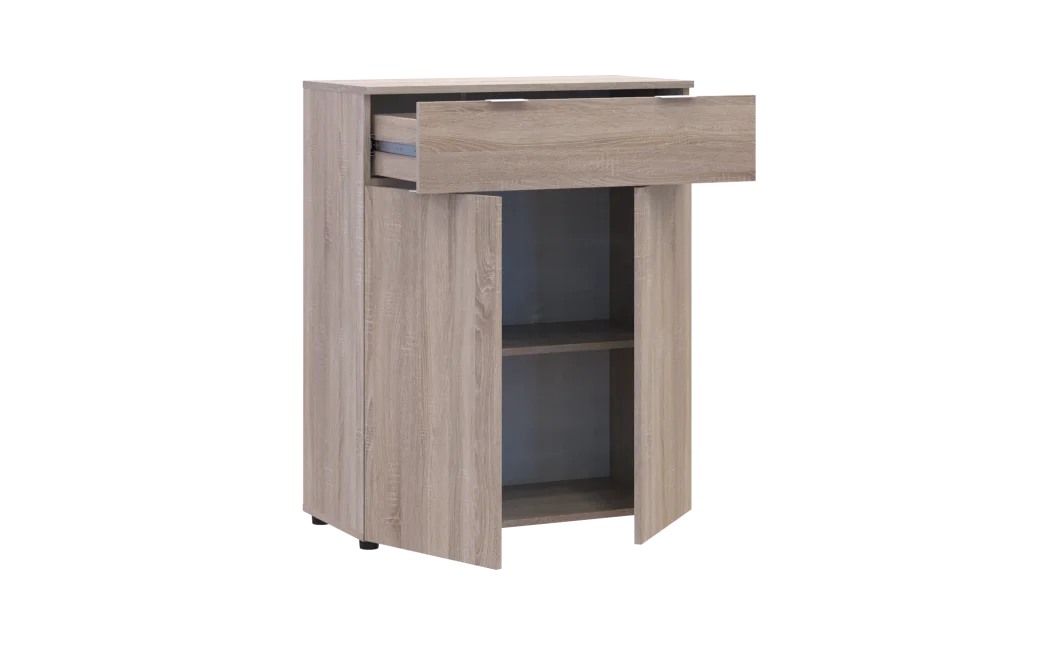 Komoda Doros Ron 2 2 dveře 1 zásuvka Dub Sonoma 80 × 38 × 100 (41516295)