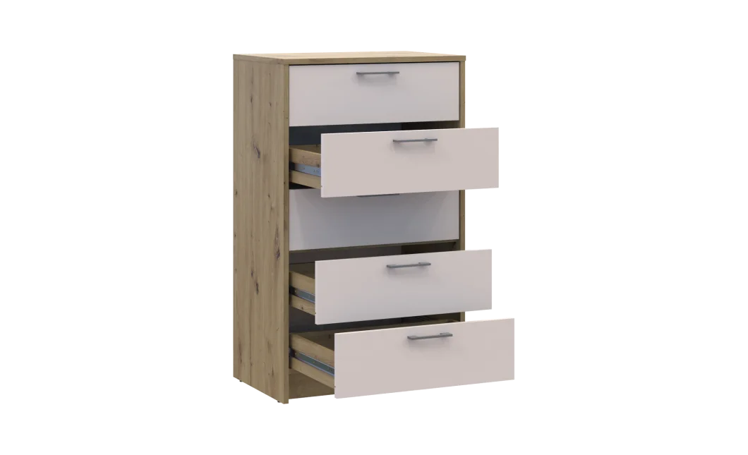 Komoda Doros Rondi  Dub Artisan/Kašmír 5 zásuvek 60×40×100 (41516189)