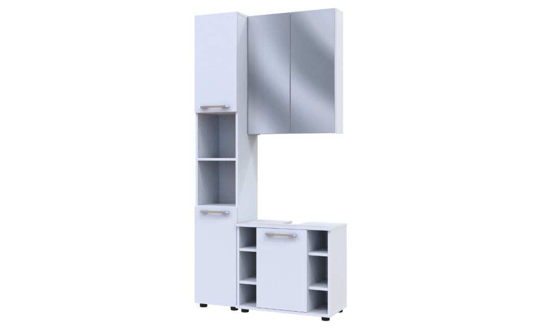 Set do koupelny Doros Mira Bílý DTD 90×33×183,5 (41510133)