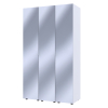 Set Doros Gelar Bílý 3 zrcadla 117 × 49,5 × 203,4 (42002166)