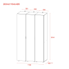 Set Doros Gelar Grafit 3 zrcadla 117 × 49,5 × 203,4 (42002167)