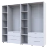 Set Doros Gelar s regálem Bílý 2+3 dveře 231,9×49,5×203,4 (42005032)