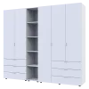 Set Doros Gelar s regálem Bílý 2+3 dveře 231,9×49,5×203,4 (42005032)