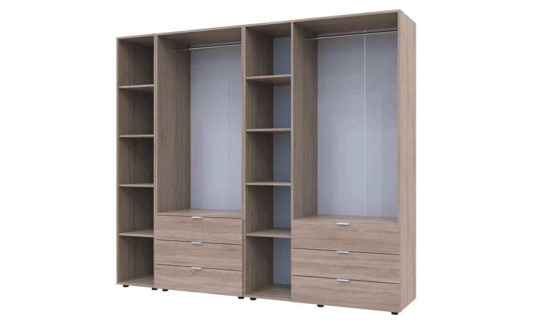 Set Doros Gelar s regálem Dub Sonoma 2+3 dveře 231,9×49,5×203,4 (42005046)