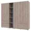 Set Doros Gelar s regálem Dub Sonoma 2+3 dveře 231,9×49,5×203,4 (42005046)