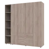 Set Doros Gelar s regálem Dub Sonoma 4 dveře 193,2×49,5×203,4 (42005043)