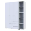 Set Doros Gelar s regálem Bílý 3 dveře 154,4×49,5×203,4 (42005034)