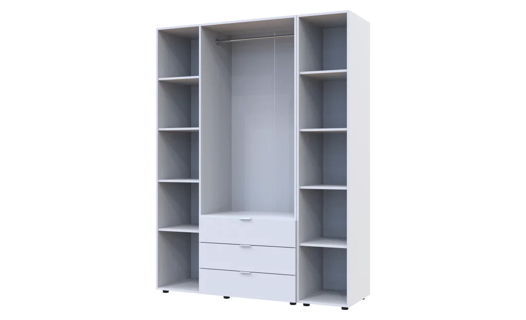 Set Doros Gelar s regálem Bílý 3 dveře 154,4×49,5×203,4 (42005034)