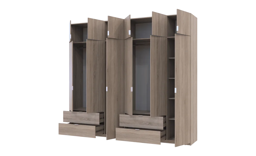 Set Lukas Dub Sonoma 3+3 dveře 270×50×240 (42005115)