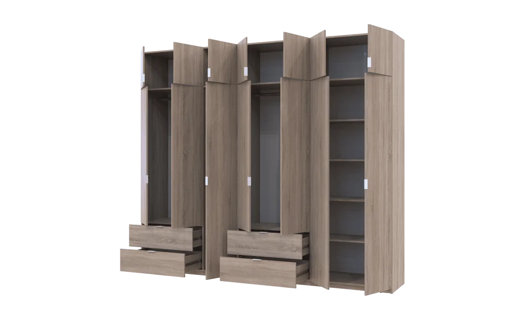 Set Lukas Dub Sonoma 3+4 dveře 280×50×240 (42005119)