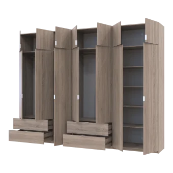Set Lukas Dub Sonoma 3+4 dveře 315×50×240 (42005135)