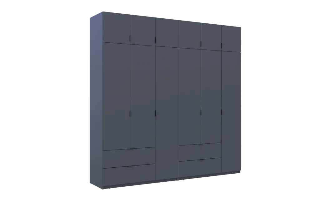 Set Lukas Grafit 3+3 dveře 240×50×240 (42005109)