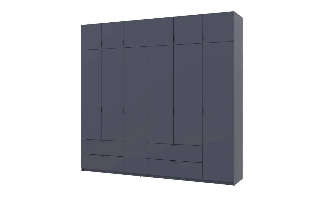 Set Lukas Grafit 3+3 dveře 255×50×240 (42005113)