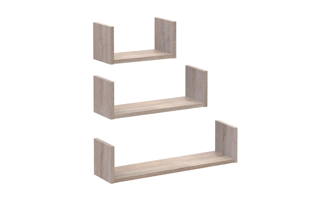 Sada polic Doros Fil Dub Sonoma 3 ks 30/45/60x15x15 (41516081)