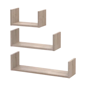 Sada polic Doros Fil Dub Sonoma 3 ks 30/45/60x15x15 (41516081)