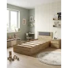 Postel Doros Rondi Jednolůžková Dub Artisan/Antracit 90x200 (44900530)