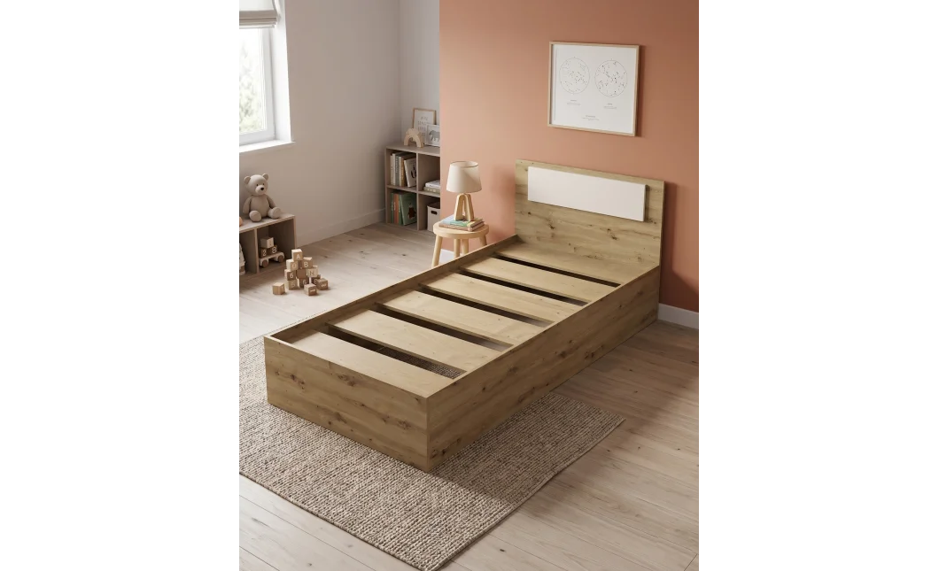 Postel Doros Rondi Jednolůžková Dub Artisan/Kašmír 90x200 (44900529)