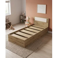 Postel Doros Rondi Jednolůžková Dub Artisan/Kašmír 90x200 (44900529)