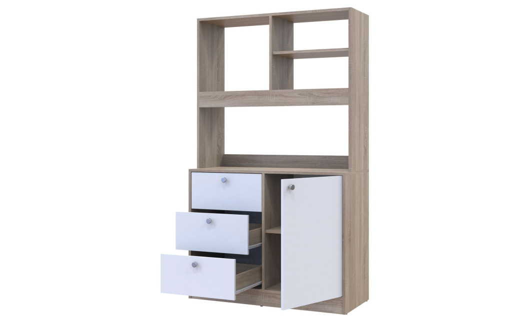 Mini kuchyně Doros Lea Dub Sonoma/Bílá DTD 100×43×171 (81359335)