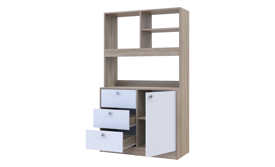Mini kuchyně Doros Lea Dub Sonoma/Bílá DTD 100×43×171 (81359335)
