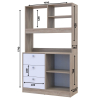 Mini kuchyně Doros Lea Dub Sonoma/Bílá DTD 100×43×171 (81359335)