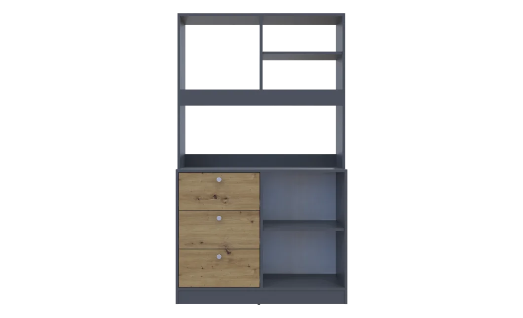 Mini kuchyně Doros Lea Grafit/Dub Evok DTD 100×43×171 (81359336)