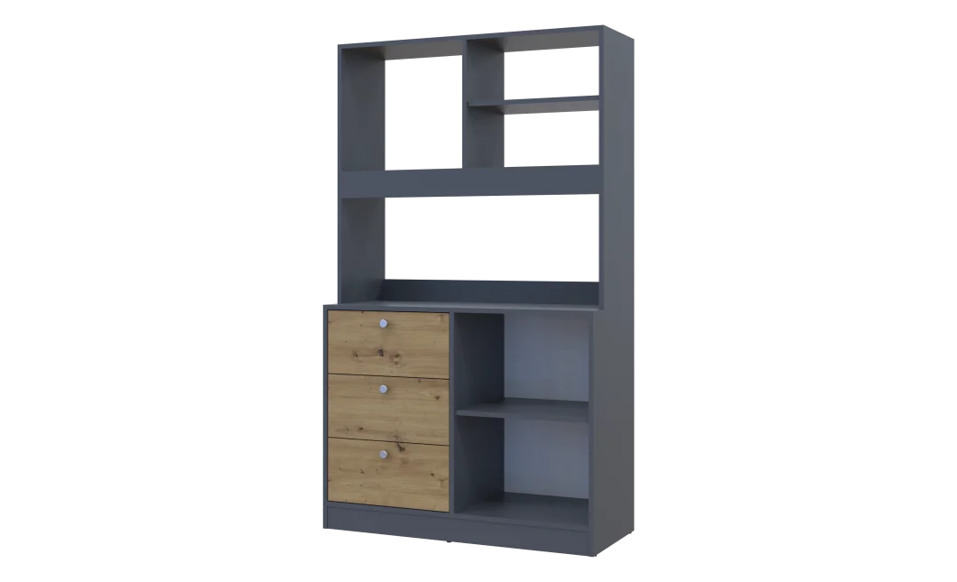 Mini kuchyně Doros Lea Grafit/Dub Evok DTD 100×43×171 (81359336)