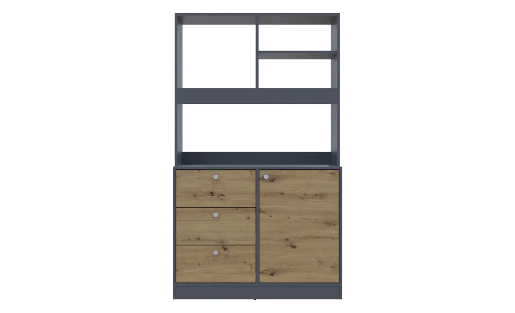 Mini kuchyně Doros Lea Grafit/Dub Evok DTD 100×43×171 (81359336)