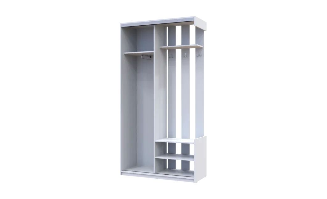 Předsíň Doros City One Door Bílý 1 zrcadlo 110 × 45 × 210 (44900058)
