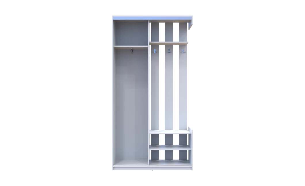 Předsíň Doros City One Door Bílý 1 zrcadlo 110 × 45 × 210 (44900058)
