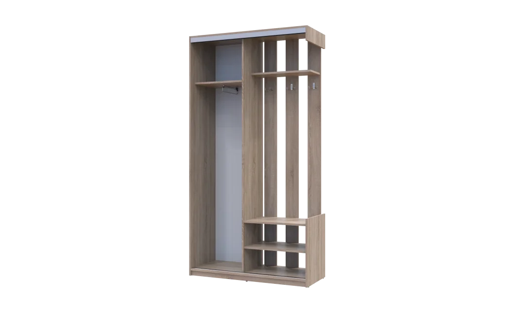 Předsíň Doros City One Door Dub Sonoma 1 zrcadlo 110 × 45 × 210 (44900083)