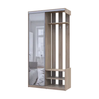 Předsíň Doros City One Door Dub Sonoma 1 zrcadlo 110 × 45 × 210 (44900083)