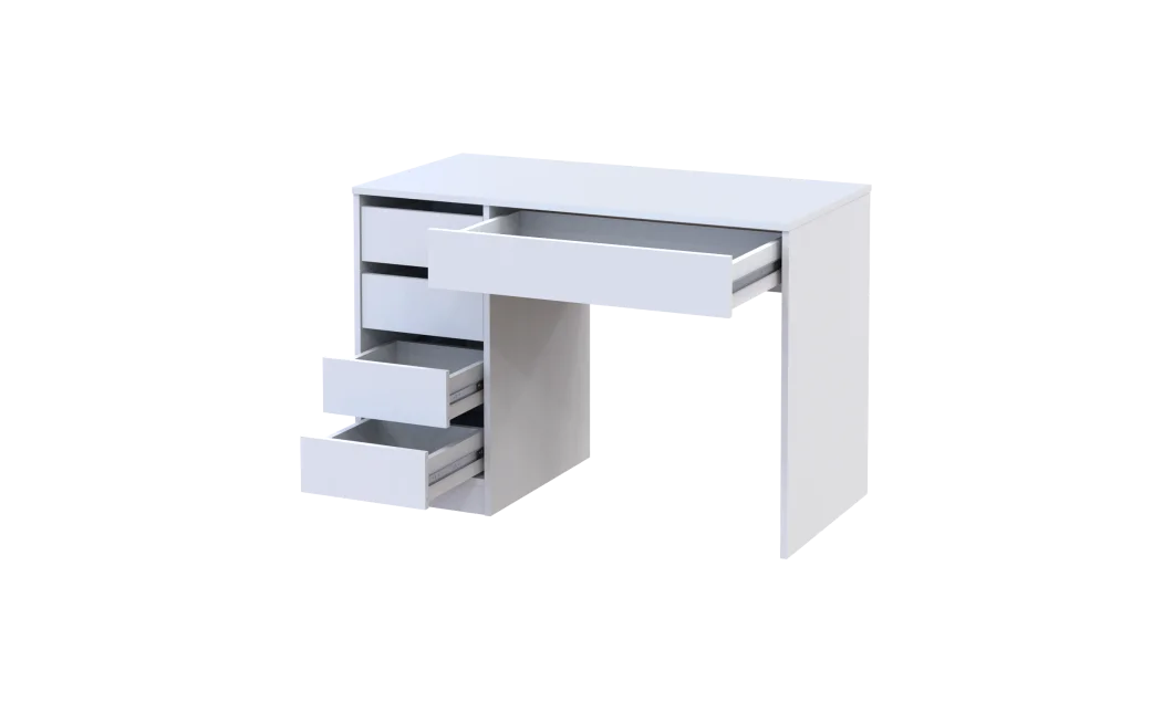 Psací stůl Doros Ergo levý Bílý/Bílý DTD 110x55x75 (41516105)